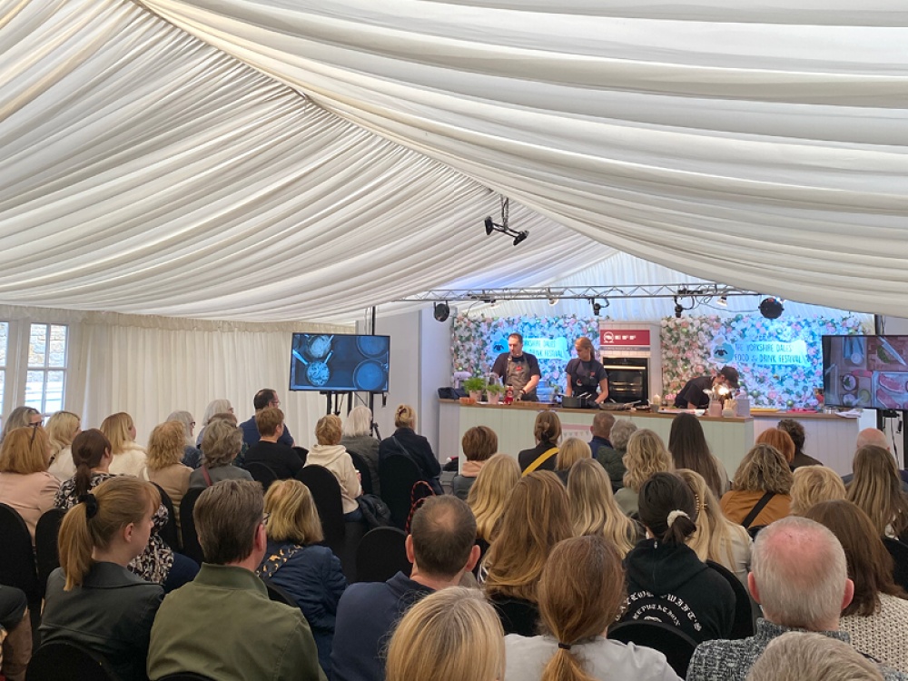 Connor Wilson, Angus Mason and Isabelle Smith Cooking Live at Living